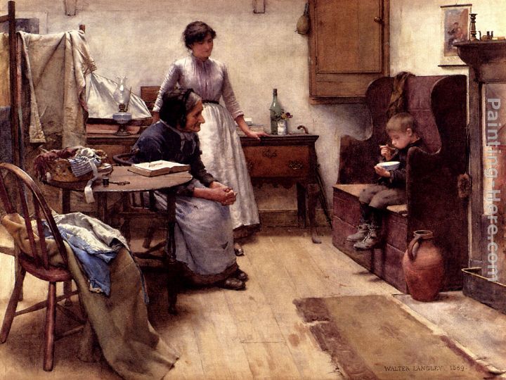 The Orphan painting - Walter Langley The Orphan art painting